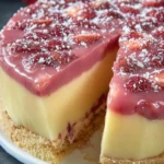 Layered Strawberry Custard Cake First Image