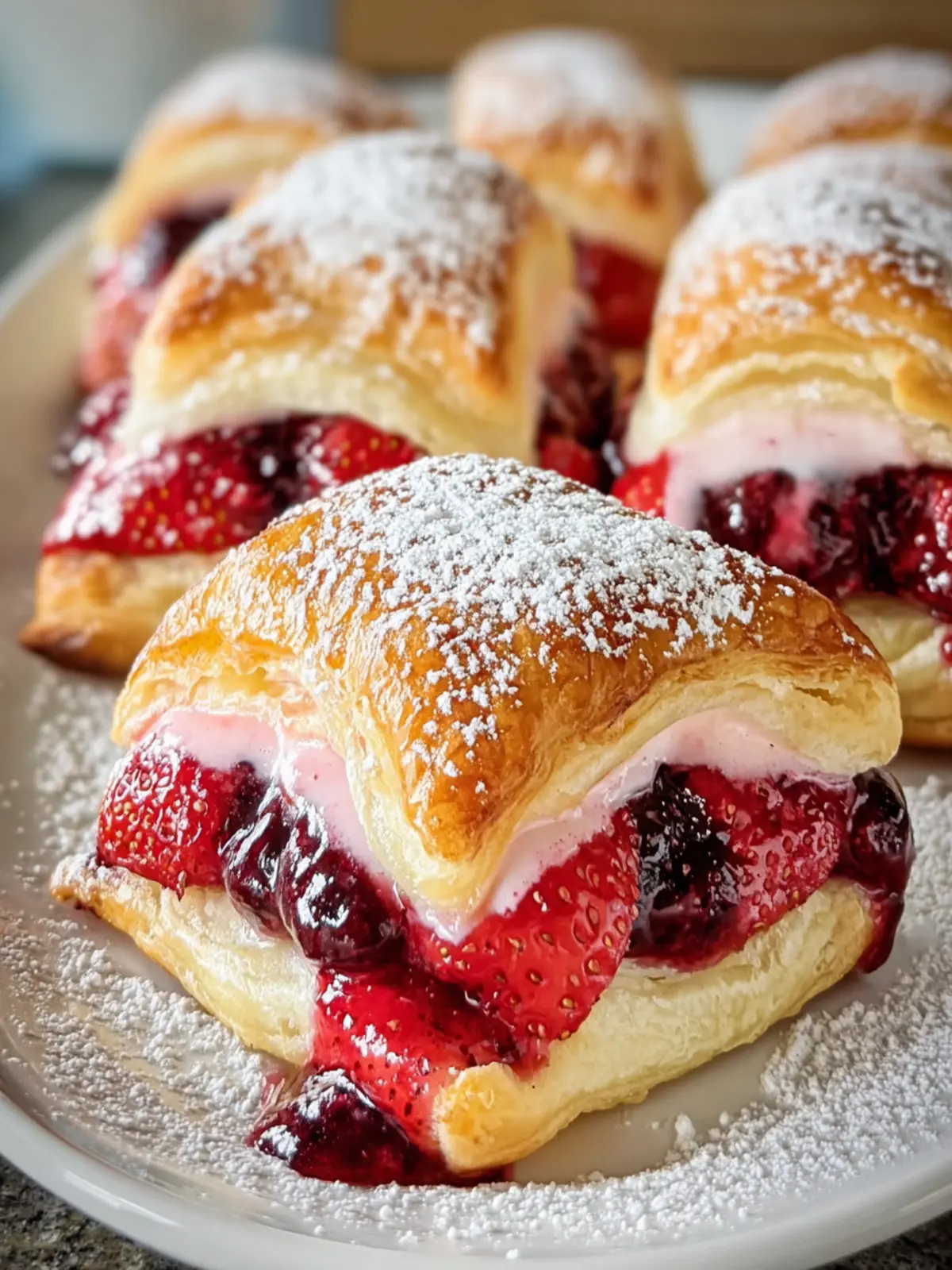 Flaky Berry Pastry Squares First Image