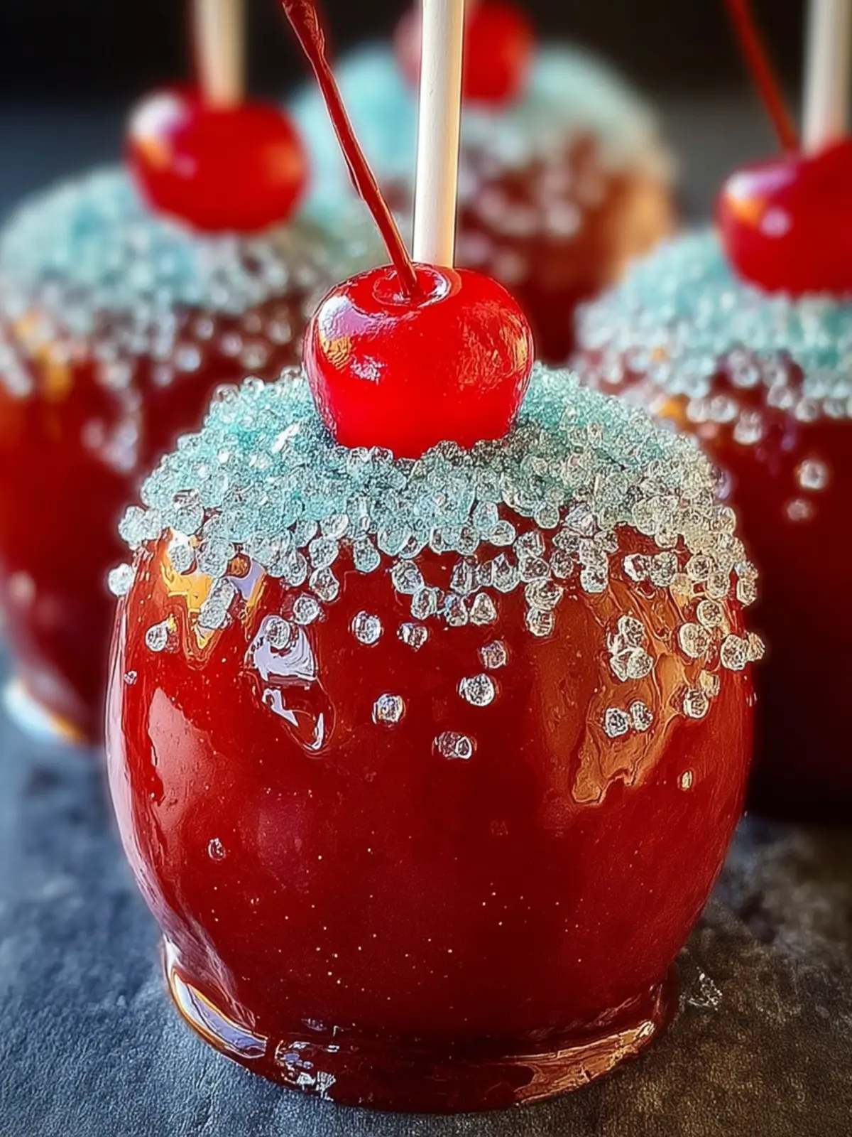 Glittery Red Candy Apples First Image