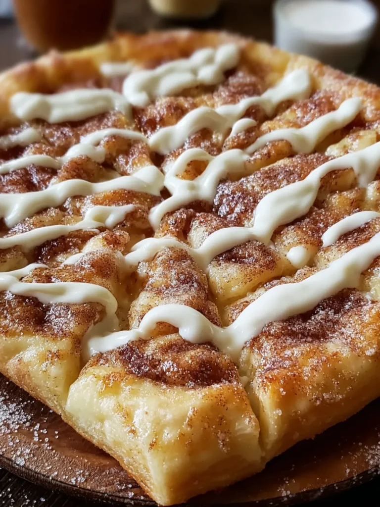 Cinnamon Sugar Dessert Pizza First Image