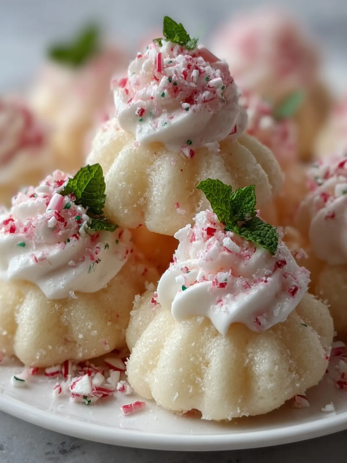 Peppermint Buttercream Spritz Cookies First Image