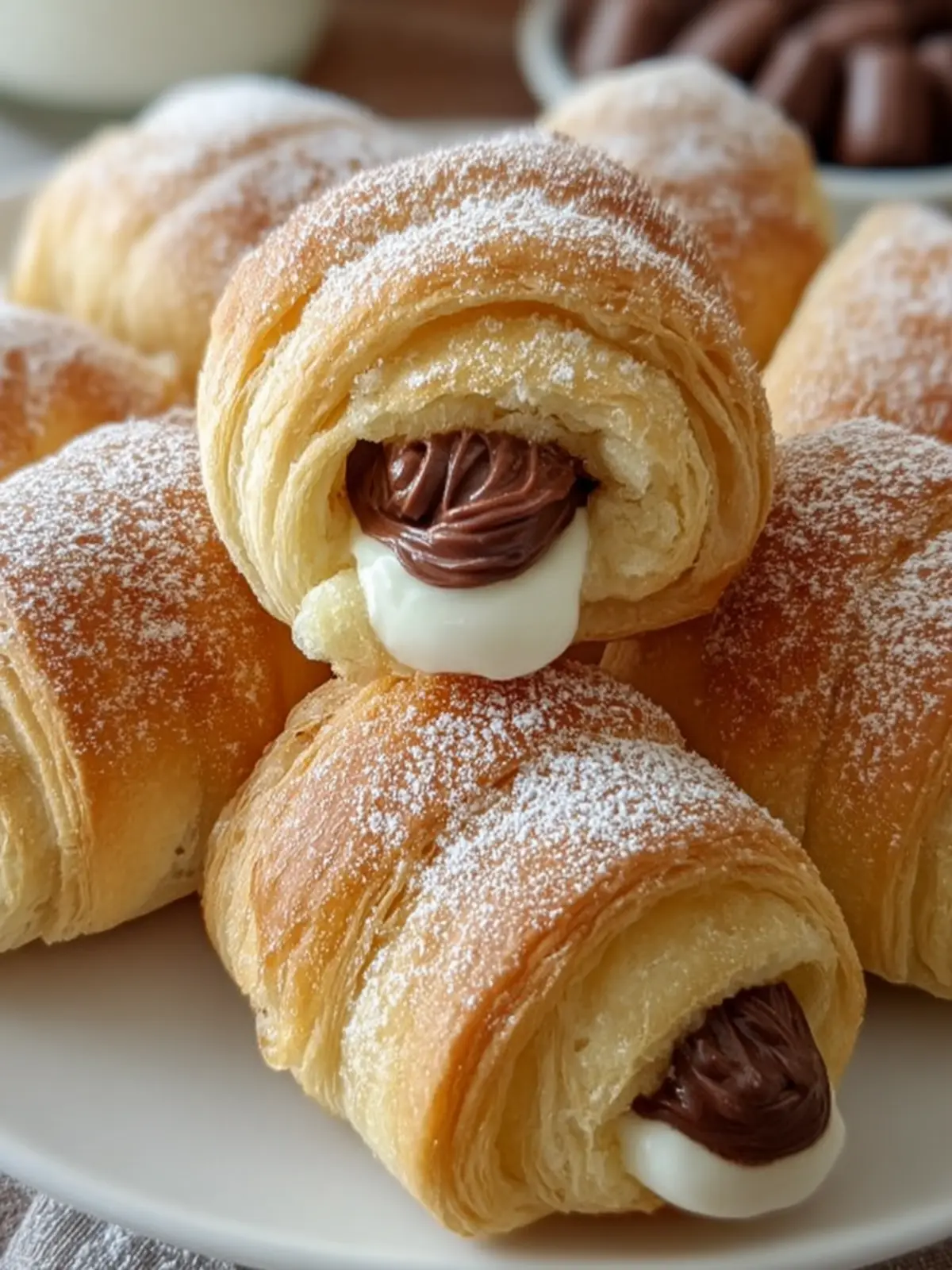 Nutella-Filled Croissant Rolls Recipe First Image