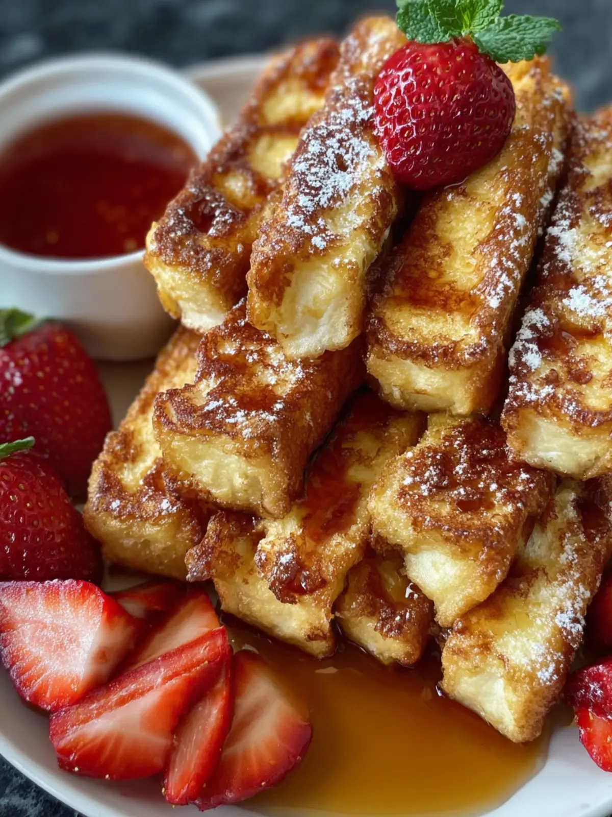 Golden French Toast Sticks Recipe First Image