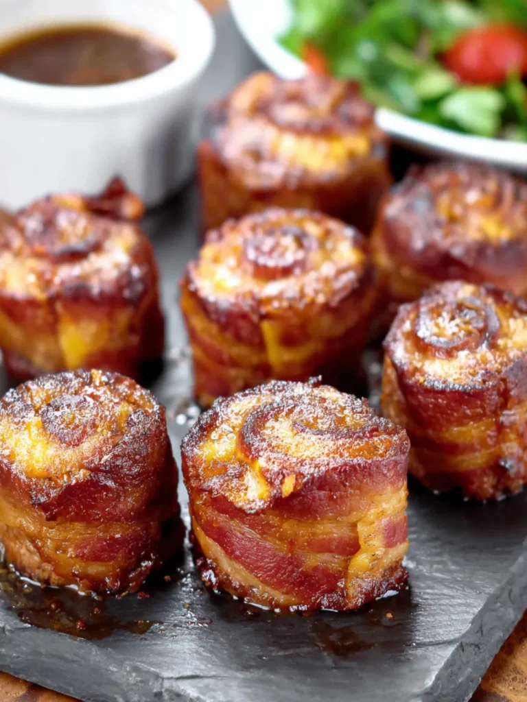 Bacon-Wrapped Meatloaf Cupcakes Meal First Image