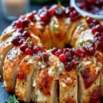 Cranberry Stuffed Chicken Ring First Image