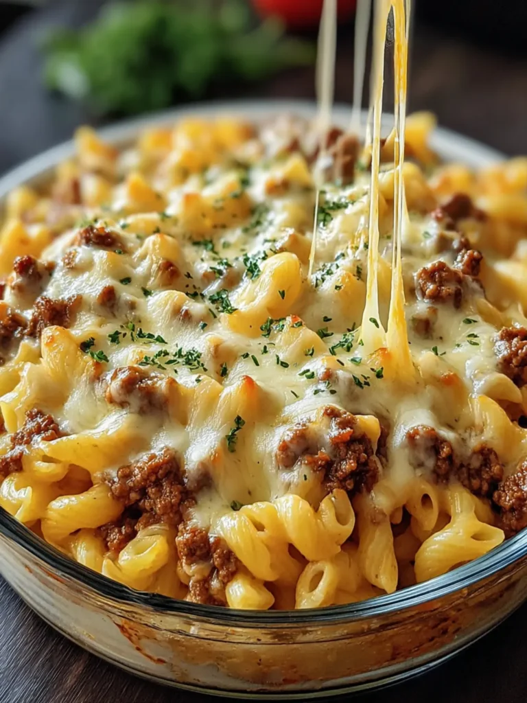 Cheesy Beef Pasta Bake First Image