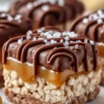 Salted Caramel Chocolate Cereal Bars First Image