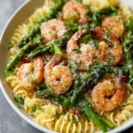 Healthy Shrimp and Asparagus Pasta Recipe First Image
