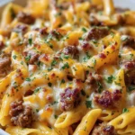 Cheesy Beef Penne Pasta Bake First Image