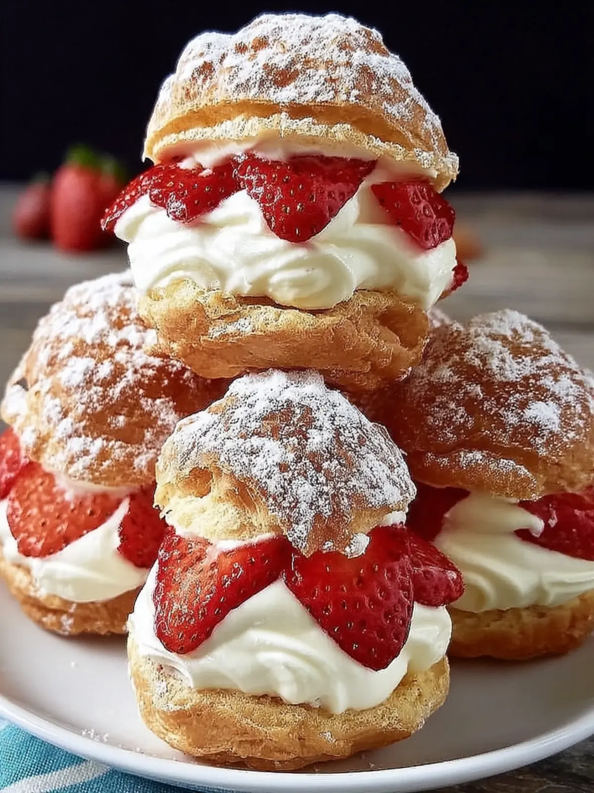 Strawberry Cream Puff Treats First Image