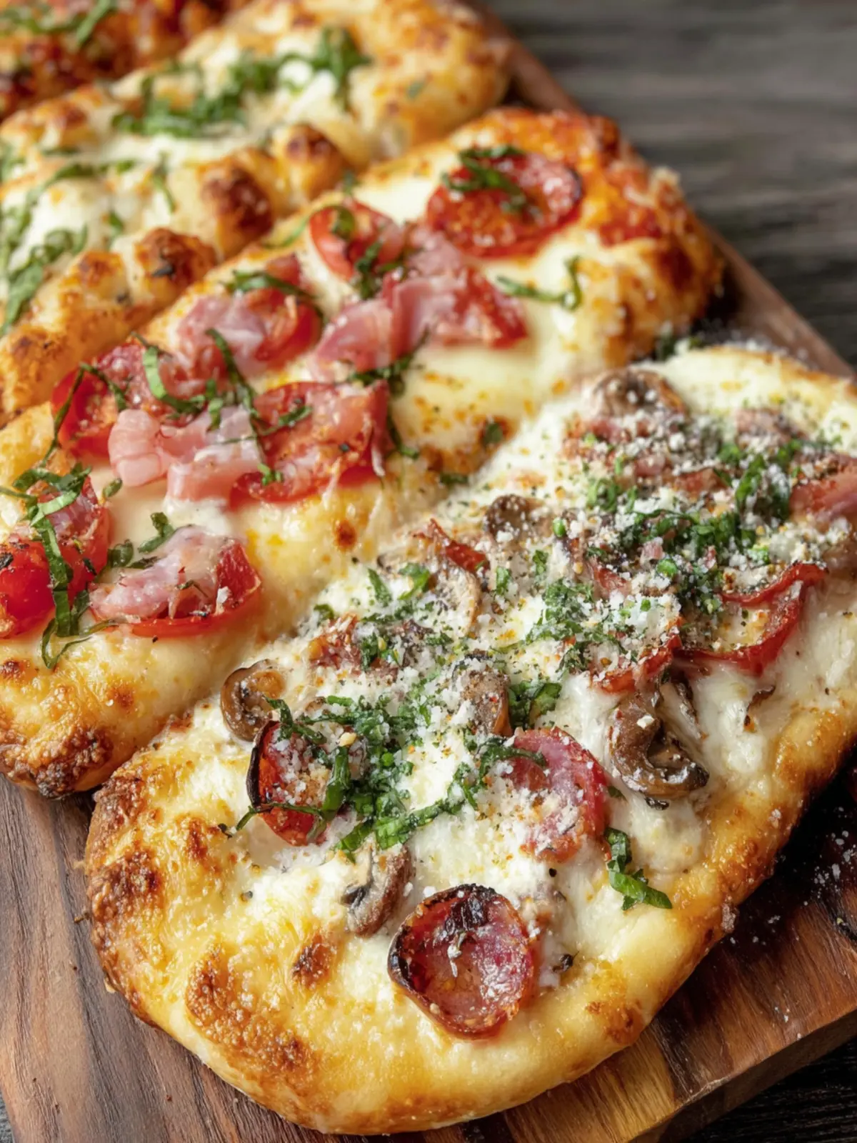 Artisanal Flatbread Pizza Variety First Image