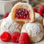Raspberry-Filled Powdered Sugar Cookies First Image