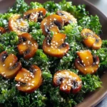 Cozy Warm Mushroom and Kale Side Salad Recipe First Image
