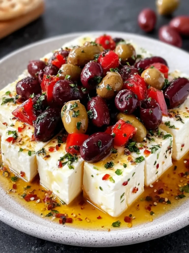 Mediterranean Marinated Feta and Olives First Image
