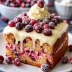 Cranberry Frosted Holiday Cake First Image