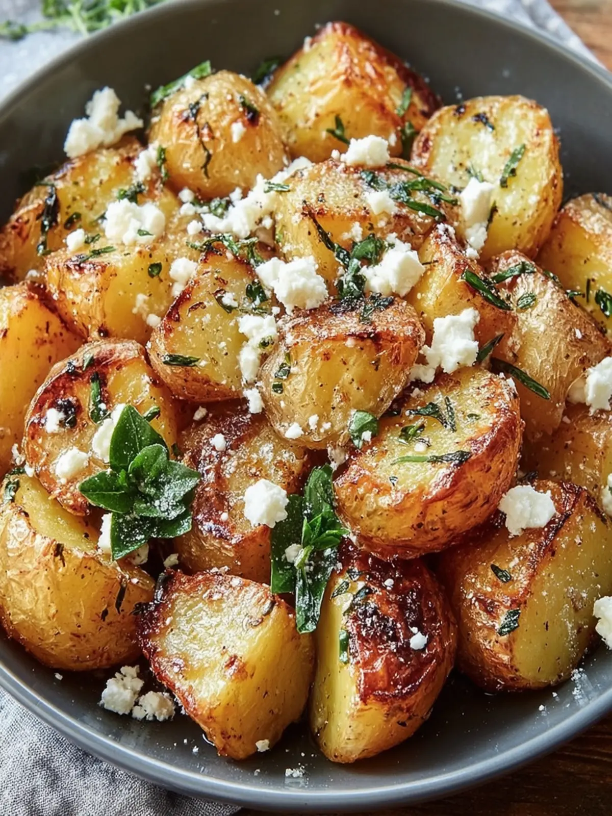 Roasted Herb Potatoes with Feta First Image