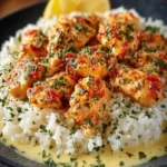 Chicken Scampi with Creamy Garlic Parmesan Rice First Image