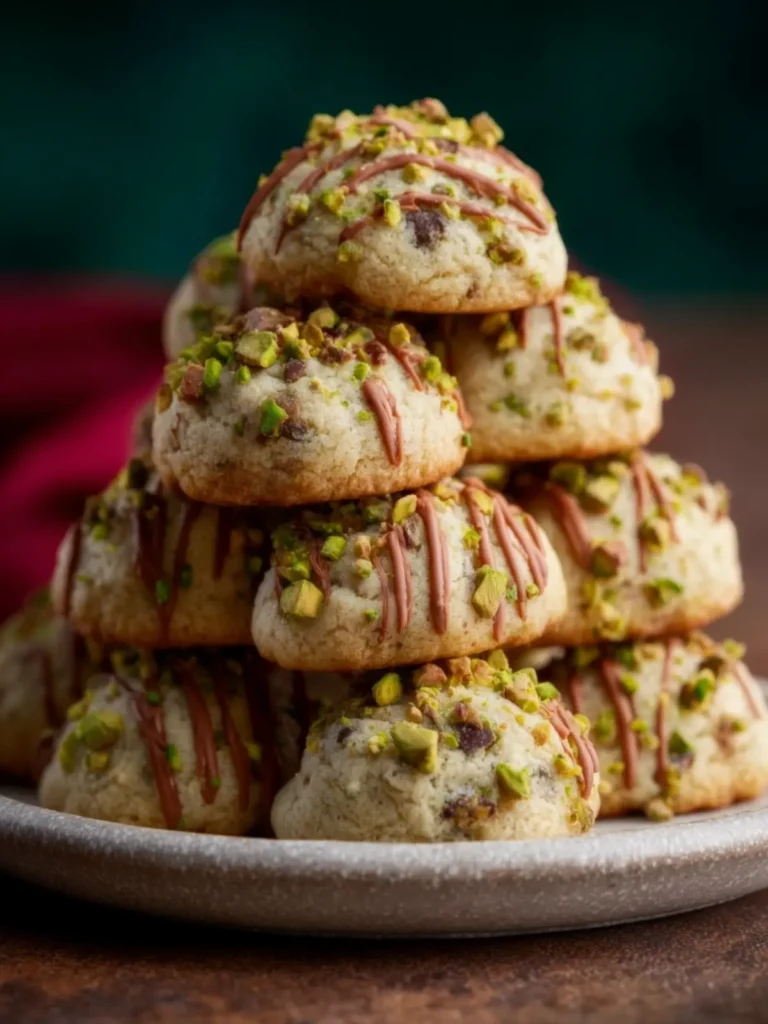 Soft and Chewy Pistachio Pudding Cookies First Image