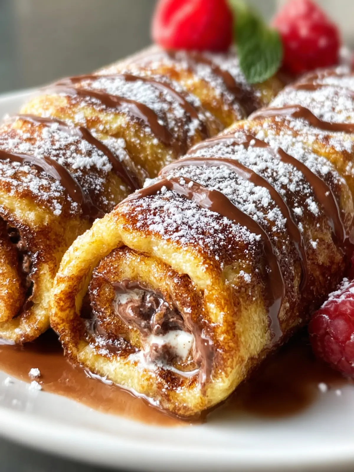 Chocolate Hazelnut French Toast Roll-Ups: 7 Blissful Bites First Image