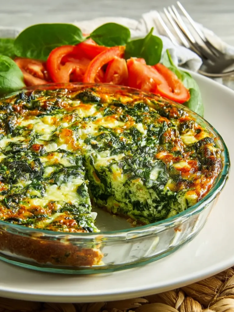 Crustless Spinach Quiche First Image