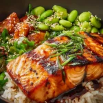 Irresistible Crispy Salmon and Rice Bowl Recipe First Image