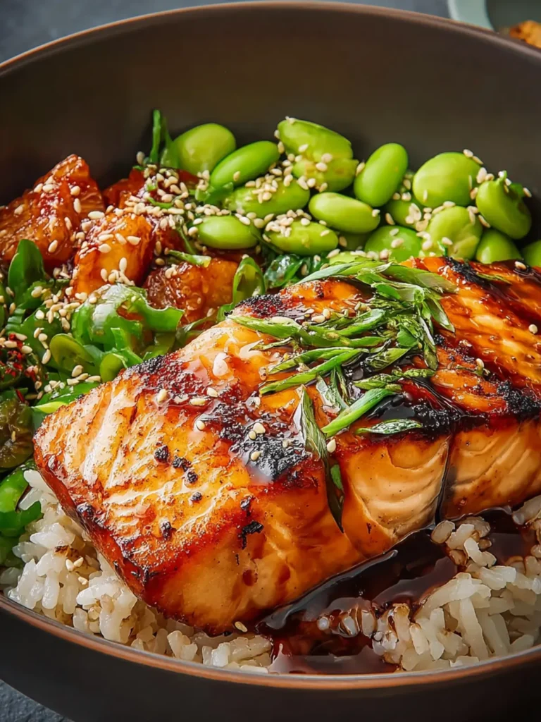 Irresistible Crispy Salmon and Rice Bowl Recipe First Image