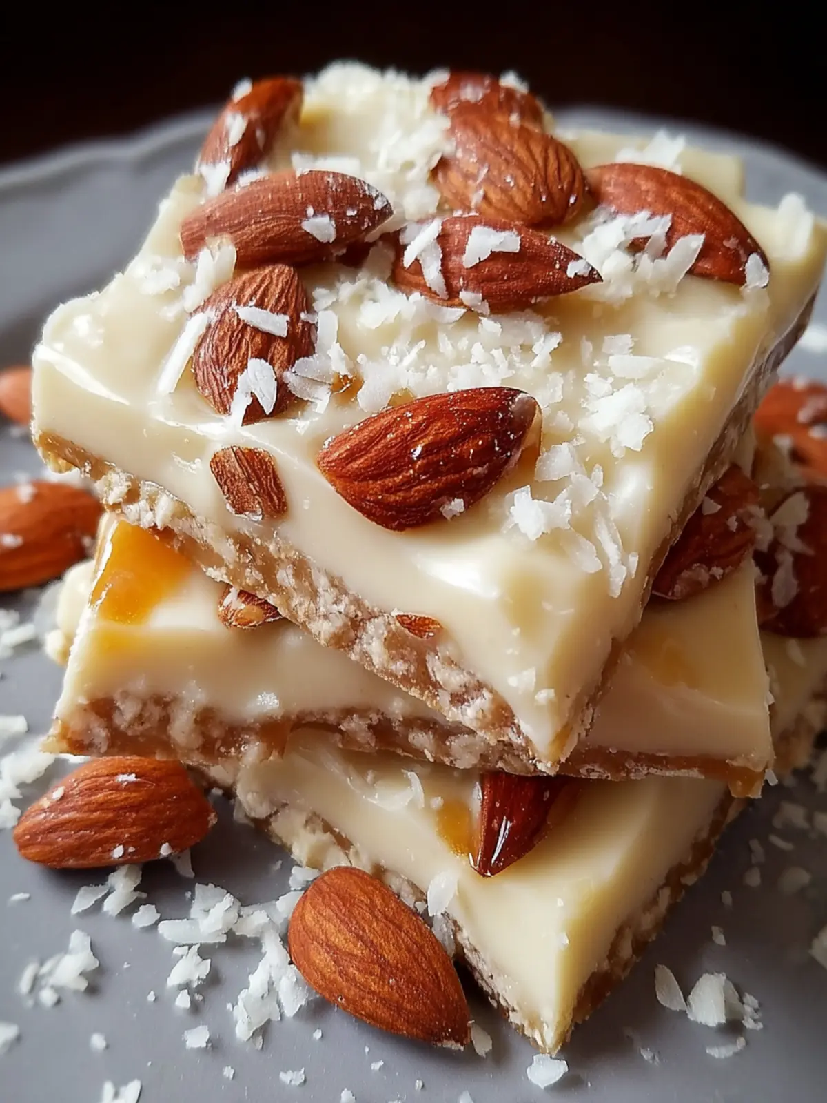 Irresistible Snowy Almond White Chocolate Toffee Recipe First Image