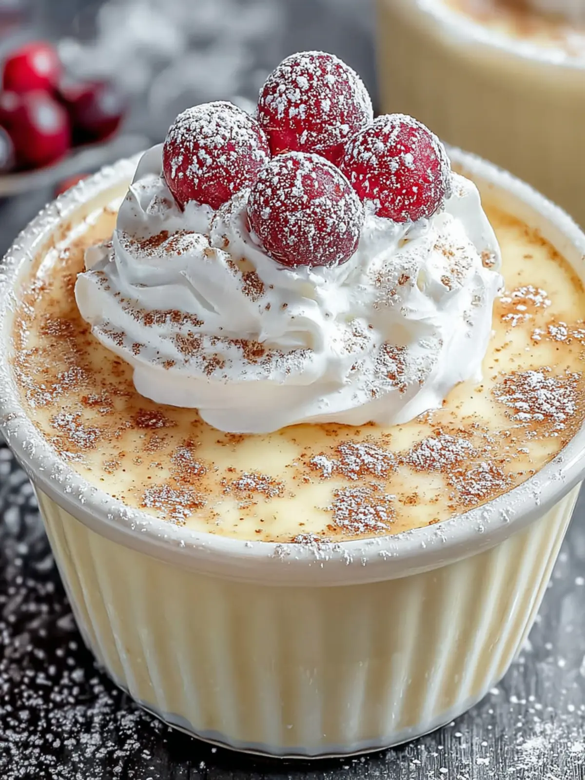 Indulge in Creamy Homemade Eggnog Pudding Delight First Image