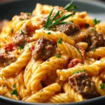 Creamy Beef Pasta First Image