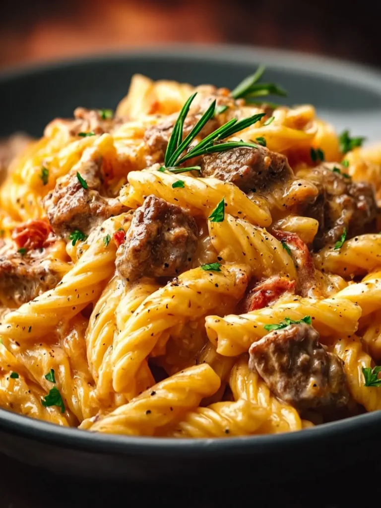 Creamy Beef Pasta First Image