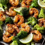 Shrimp and Broccoli Sheet Pan Meal First Image