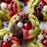 Spumoni Cookies (Cherry, Pistachio, Chocolate) First Image