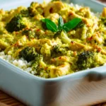 Chicken Broccoli Curry Casserole with Cauliflower Rice First Image