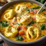 Chicken Pesto Tortellini Soup Recipe First Image