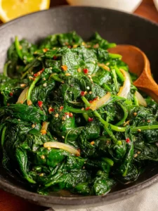 Irresistible Sautéed Garlic Spinach Recipe in 10 Minutes First Image