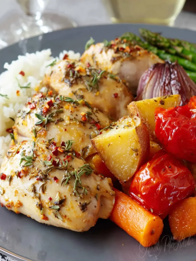 Sheet Pan Chicken and Vegetables For One First Image