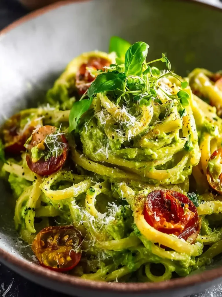 Creamy 15 Minute Avocado Pasta First Image
