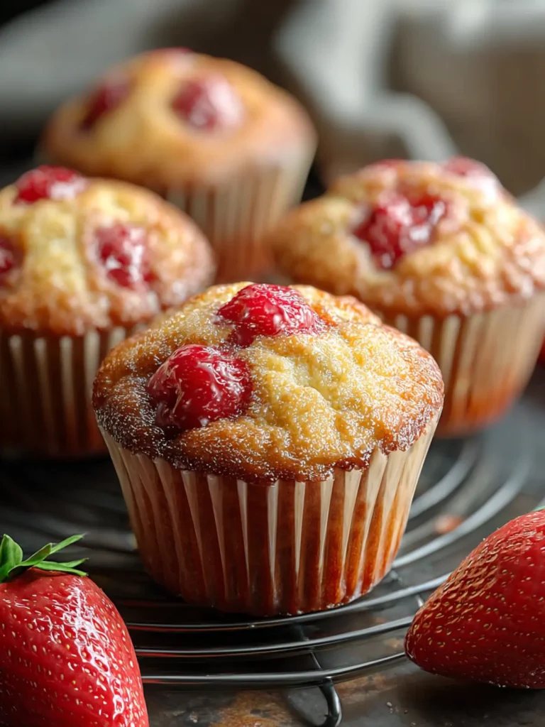 Irresistible Strawberry Muffins: A Sweet Delight Recipe First Image
