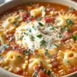 Healthy Lasagna Soup with Turkey, Easy, One Pot First Image