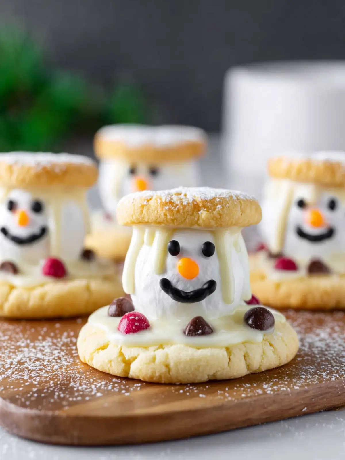 Easy Melted Snowman Cookies Recipe First Image