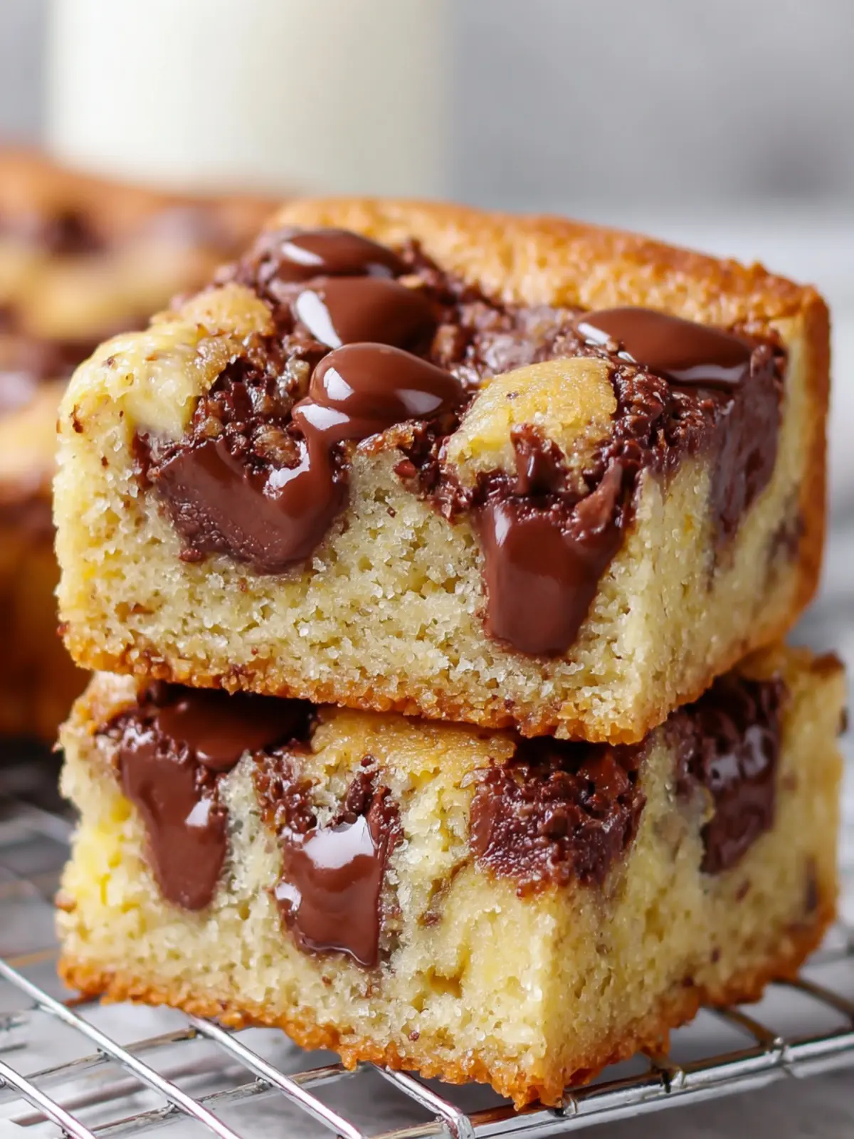 Chocolate Chip Banana Bars Recipe First Image