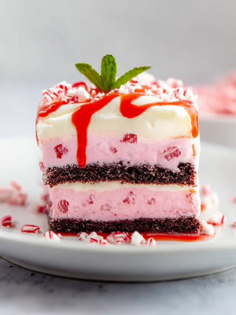 Candy Cane Icebox Cake First Image
