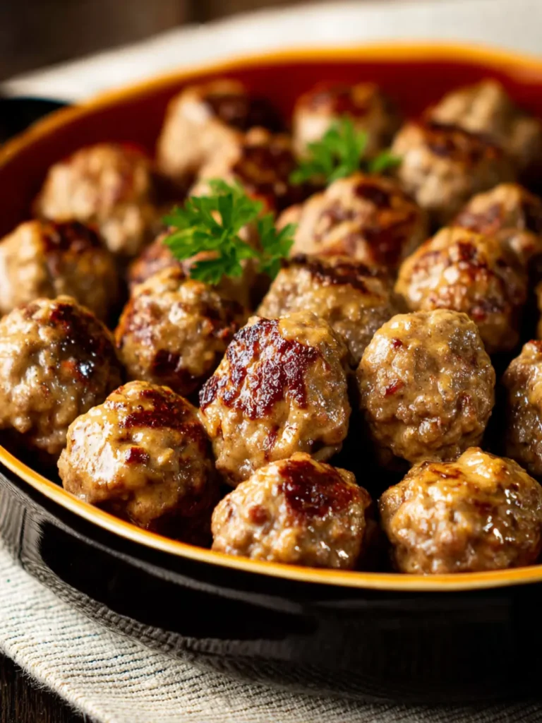Baked Swedish Meatballs First Image