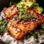 Savory Crispy Honey Ginger Salmon Bowl Recipe Delight First Image