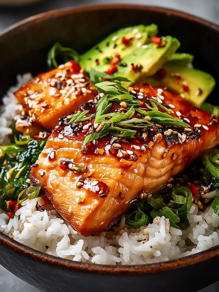 Savory Crispy Honey Ginger Salmon Bowl Recipe Delight First Image