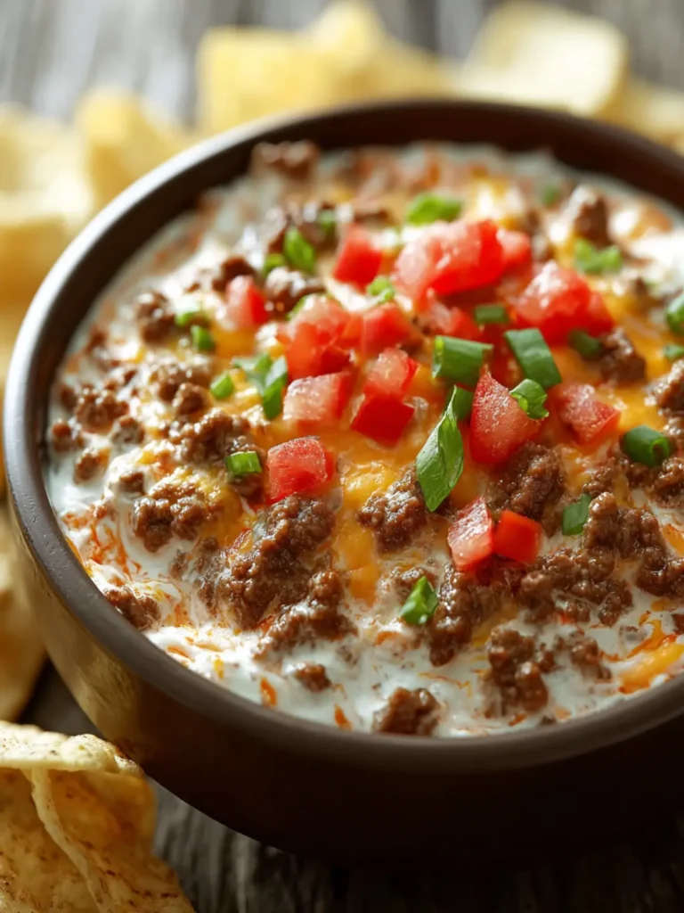 Creamy Rotel Dip with Ground Beef for the Ultimate Snack Attack First Image