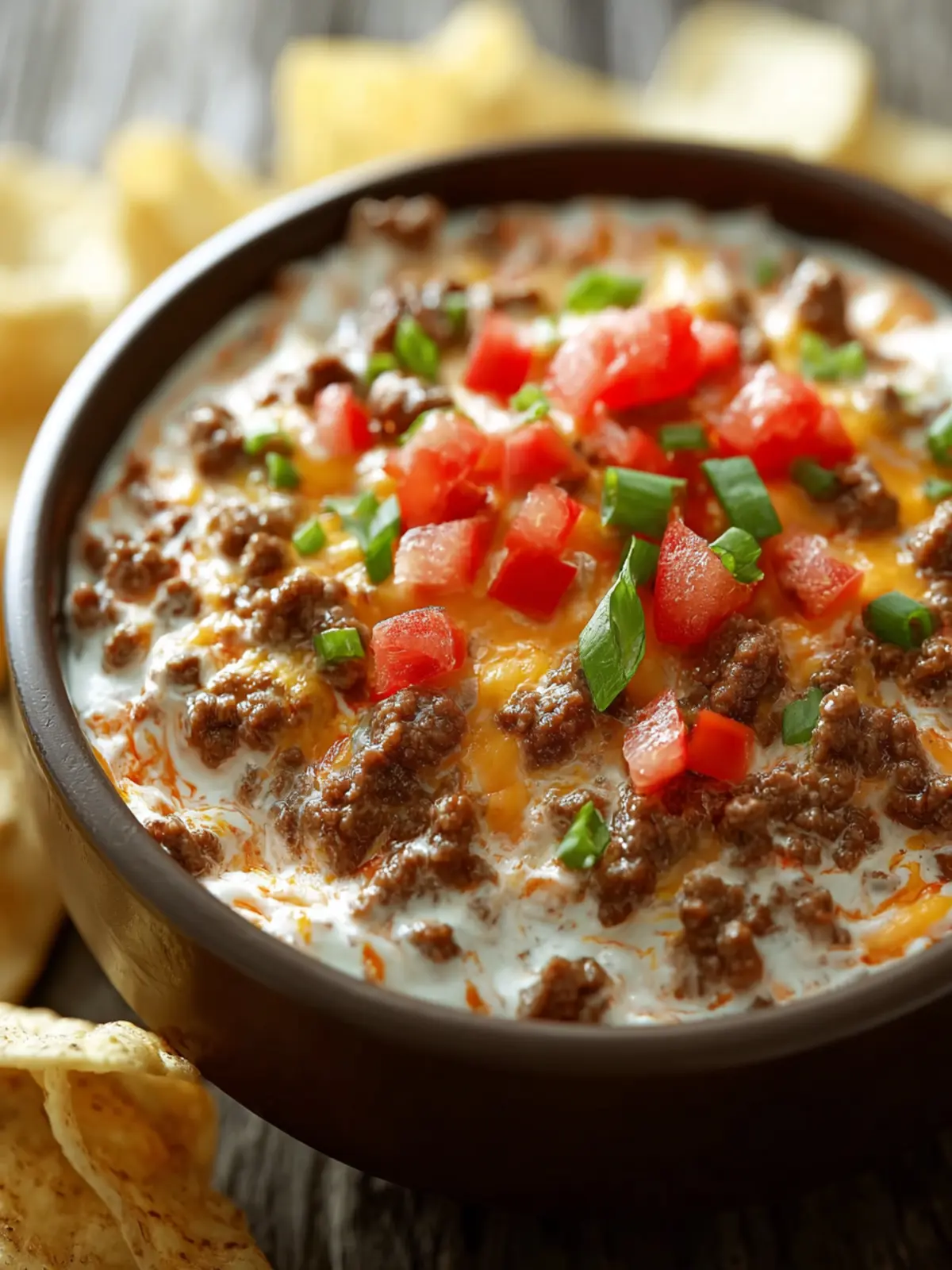 Creamy Rotel Dip with Ground Beef for the Ultimate Snack Attack First Image