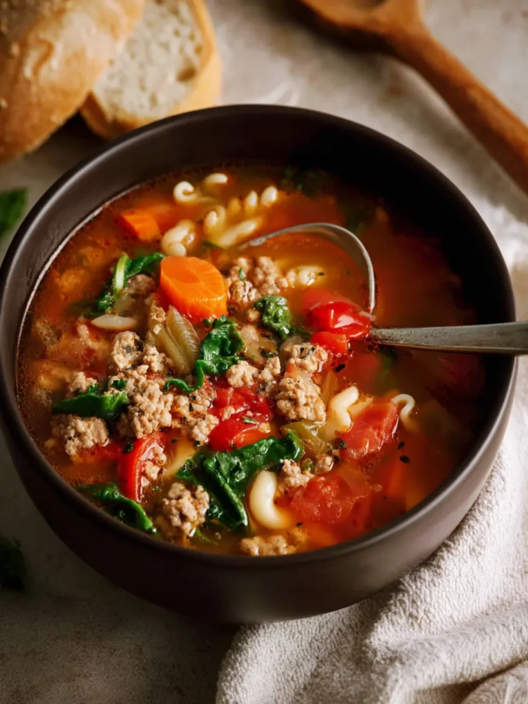Italian Ground Turkey Soup First Image