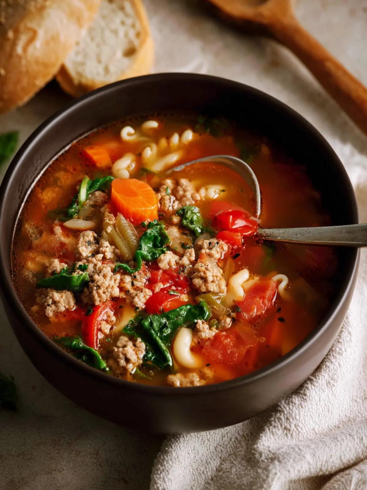 Italian Ground Turkey Soup First Image