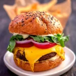 Quick and Easy Juicy Air Fryer Cheeseburgers First Image
